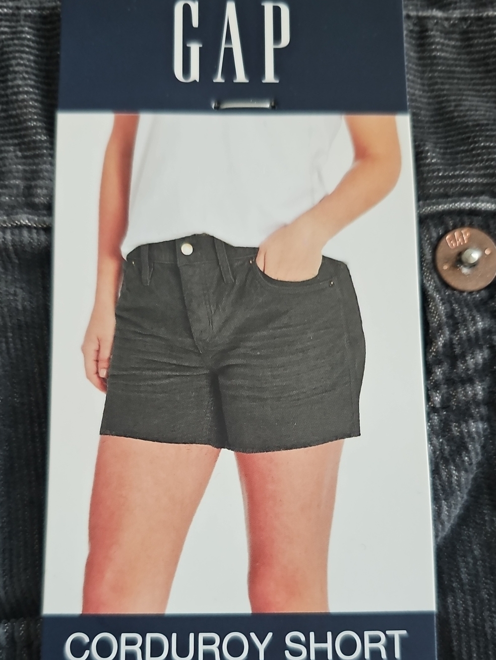 GAP Women's Charcoal Corduroy Shorts